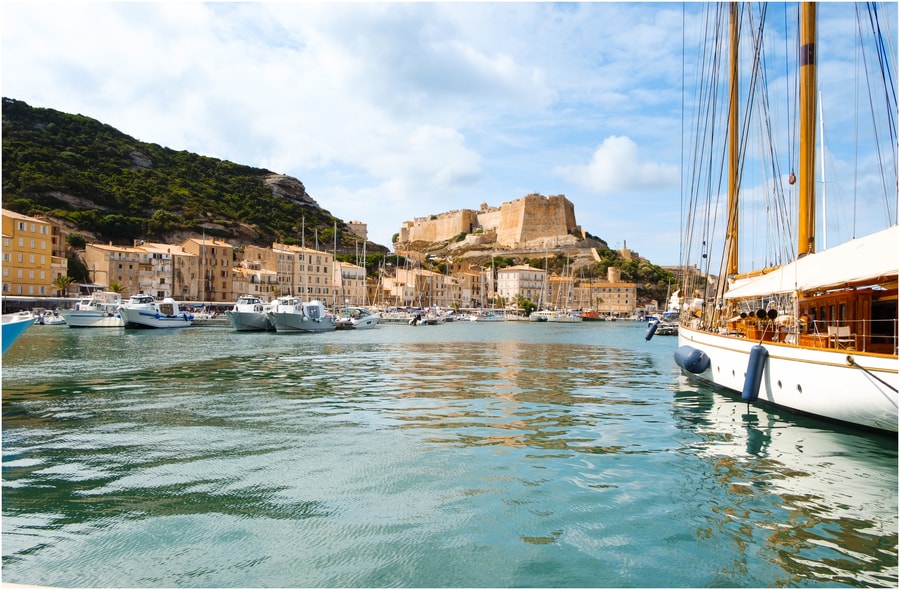 la citadelle de Bonifacio, location bateau Corse