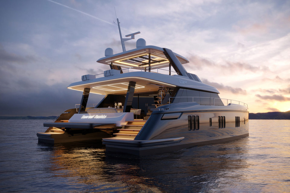 power trimaran yacht