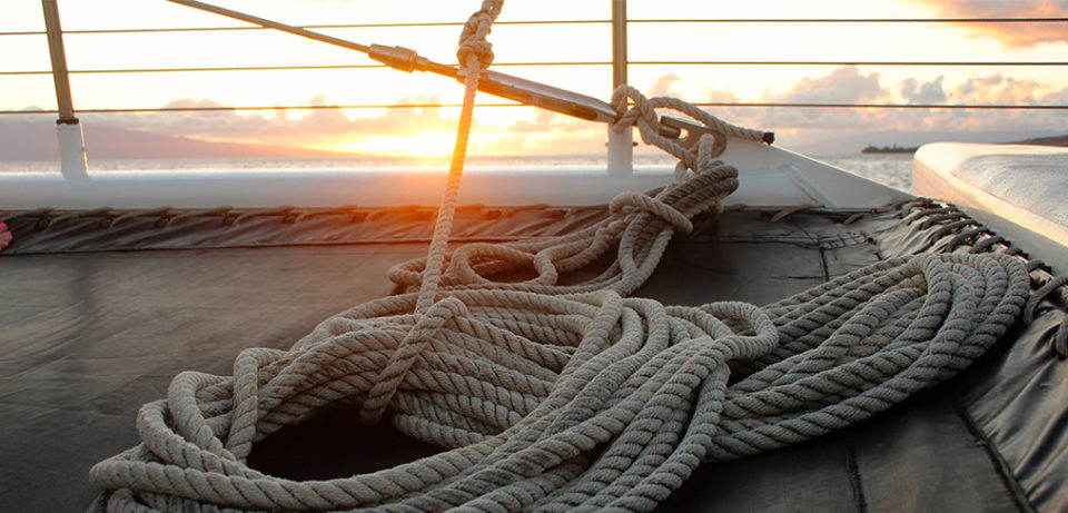 sailing upwind in a catamaran