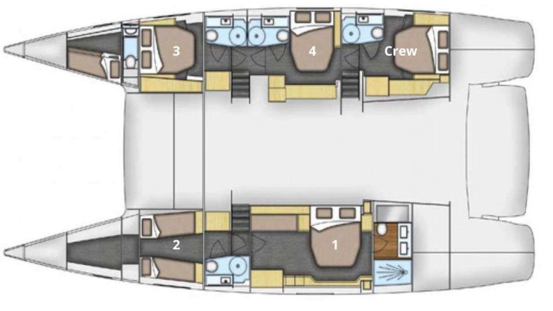 Fountaine-pajot Victoria 67 Layout 1