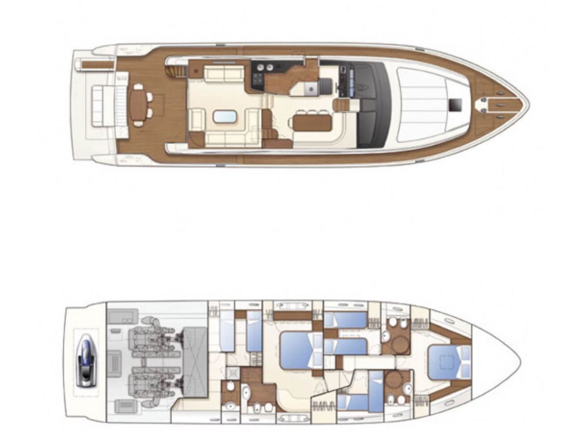 Ferretti Yacht 680 Layout 1