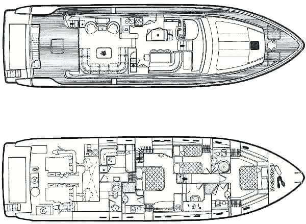 Ferretti Yacht 680 Layout 1