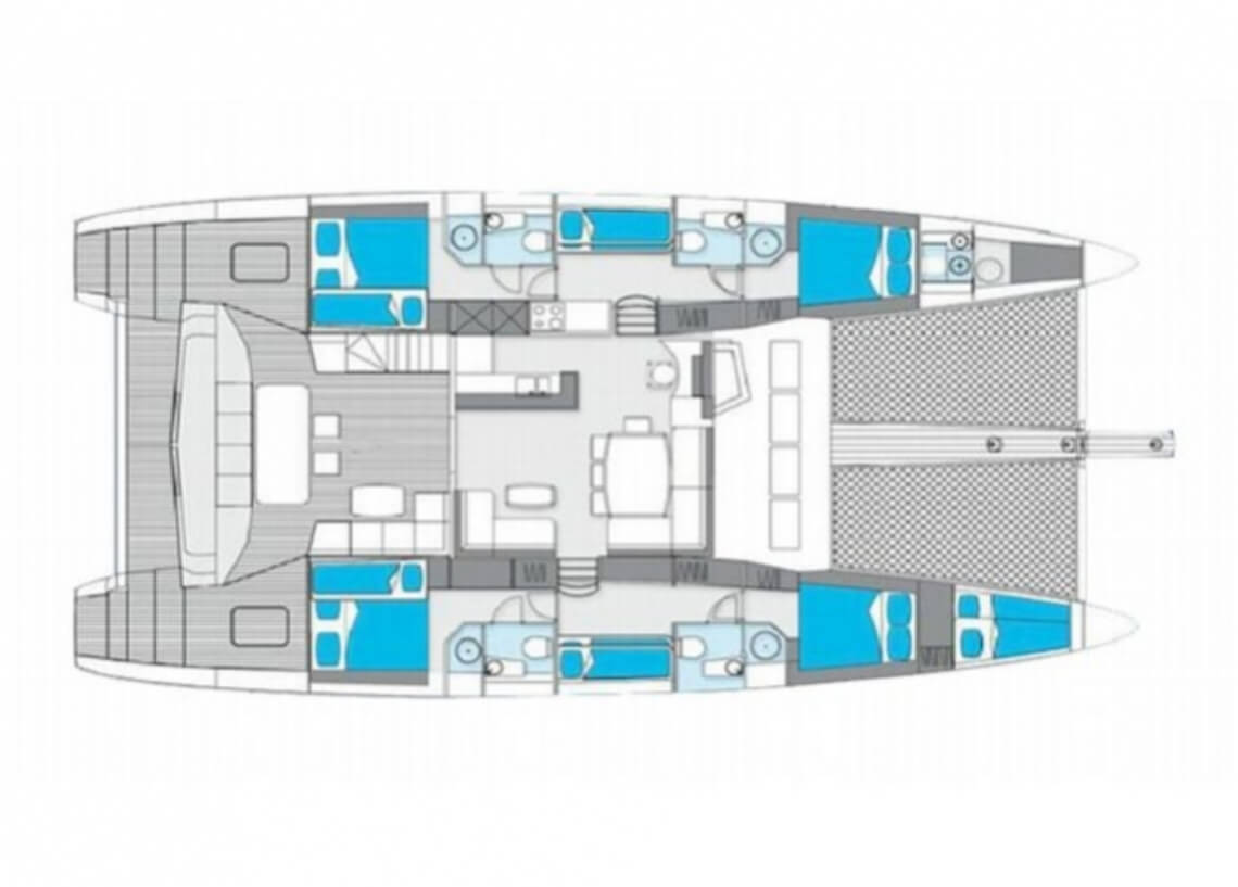 Sunreef-catamaran Sail 62 Layout 1