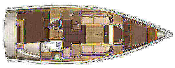 Dufour-yachts Dufour 350 Layout 1