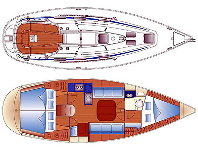 Bavaria-yachts Bavaria 36 Layout 1