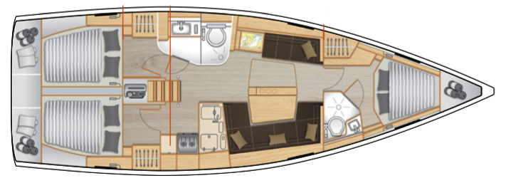 Hanse-yachts Hanse 418 Layout 1