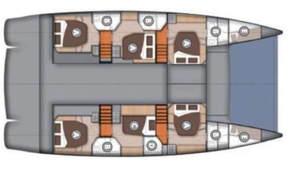 Fountaine-pajot Catamaran 59 Layout 1
