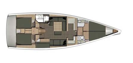 Dufour-yachts Dufour 500 Layout 1