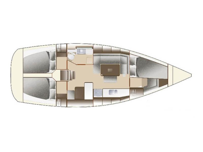 Dufour-yachts Dufour 375 Layout 1