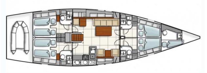 Hanse-yachts Hanse 540 Layout 1