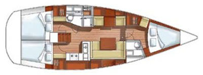 Hanse-yachts Hanse 400 Layout 1